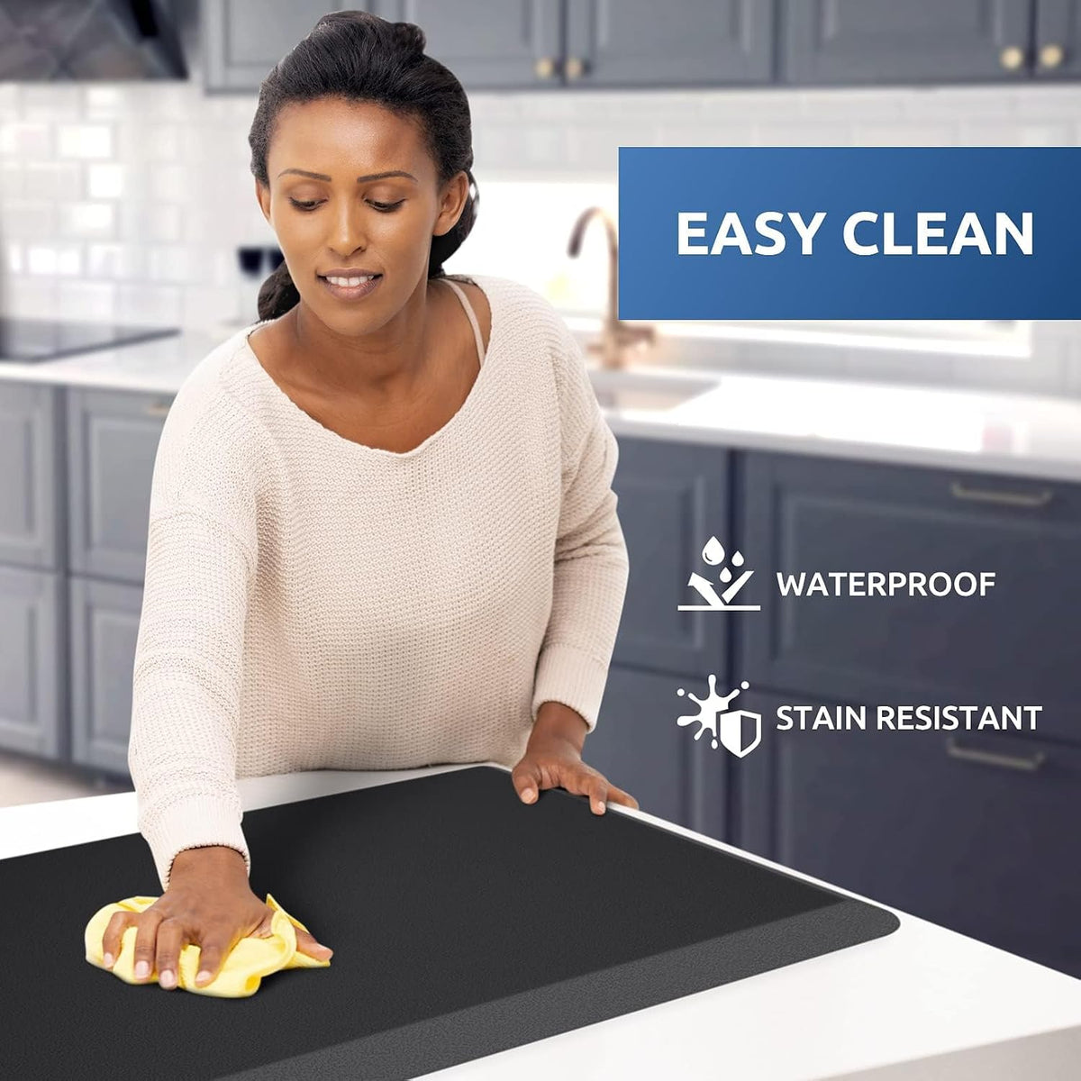 Kitchen Mat Cushioned Anti Fatigue Rug Standing and Comfort Floor Mats