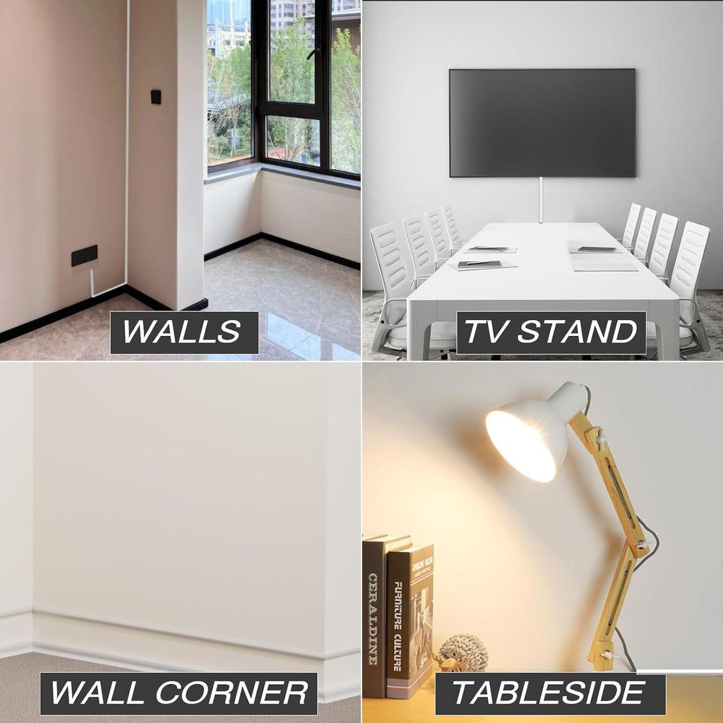 78" Silicone Cord Hider for Wall Mount TV,Large Self-Adhesive Cable Hider