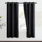 NICETOWN High-End Thermal Kitchen Curtains, Full Blackout Curtains 70 Inches - Image 2