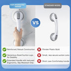 Grab Bars for Bathtubs and Showers,Suction Grab Bars 2 Pack 16.5"