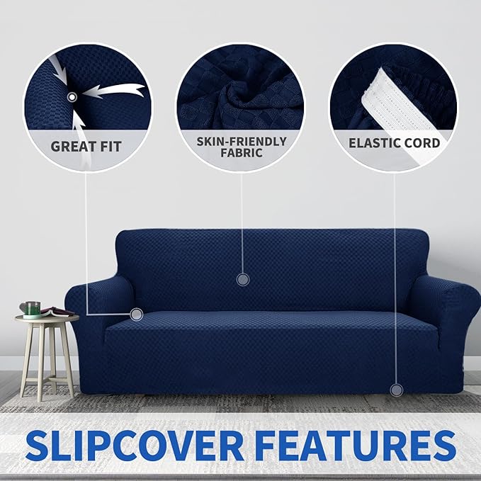 ZNSAYOTX 1 Piece Jacquard Chair Slipcovers - Image 5