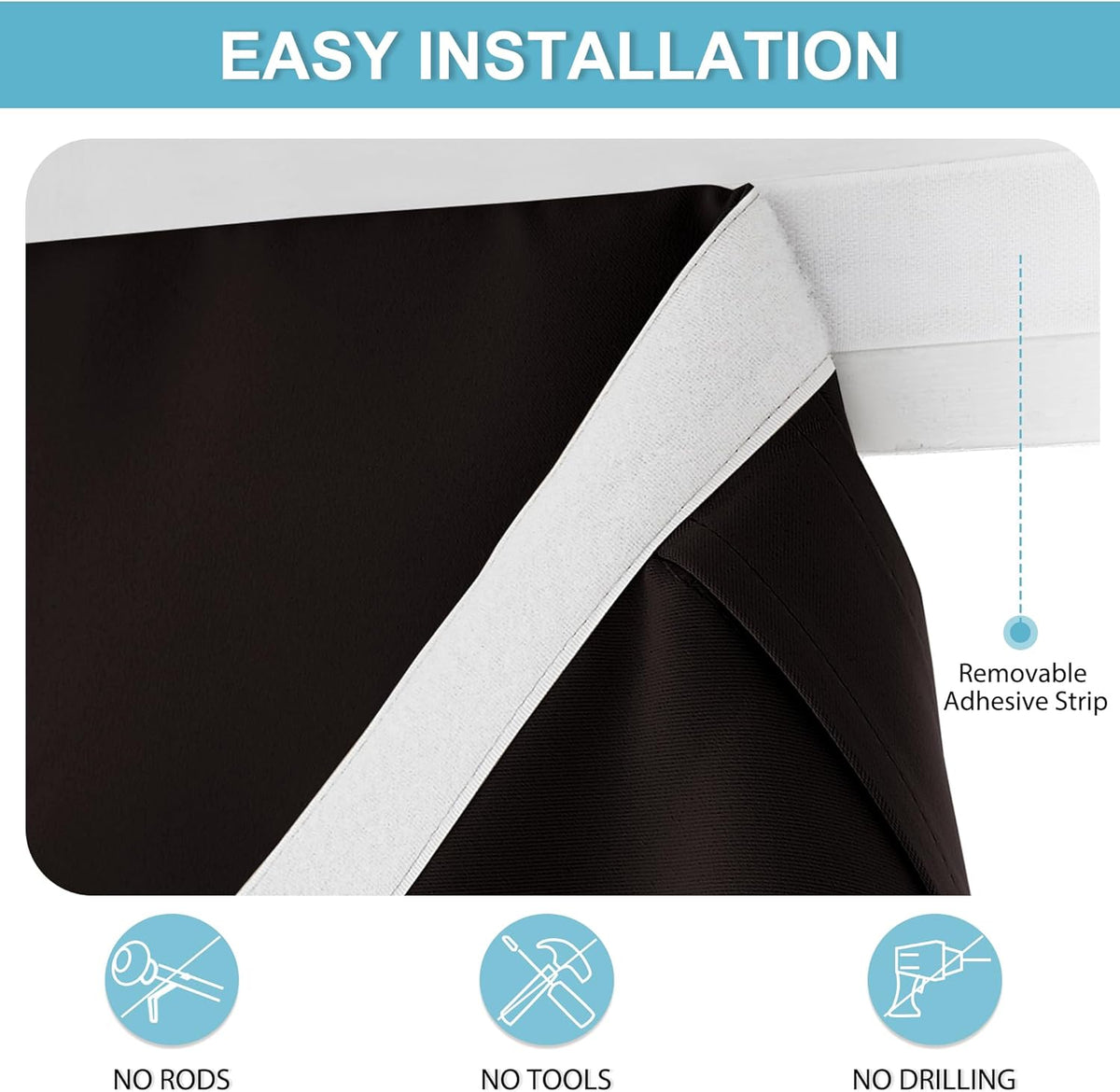RYB HOME Blackout Door Window Curtains for Kitchen Back/Front Frchen Door