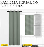 NICETOWN Greyish Green Room Darkening Curtains - Image 6