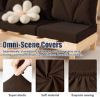 8Pcs Stretch Patio Cushion Covers, Outdoor Couch & Sofa Replacement Slipcovers - Image 4
