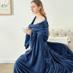 BEDELITE Fleece Blanket Full Size Navy - Image 4