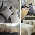 Fancy Homi 4 Packs Neutral Long Lumbar Decorative Throw Pillow Covers 14x24 Inch - Image 7