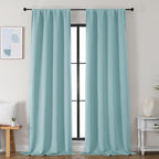 Simplebrand Ava Aqua Blackout Curtains by Simplebrand