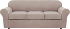 H.VERSAILTEX 4 Piece Stretch Sofa Covers by HVERSAILTEX