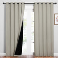 NICETOWN 100% Blackout Window Curtain Panels, Cold and Full Light Blocking by NICETOWN
