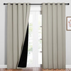 NICETOWN 100% Blackout Window Curtain Panels, Cold and Full Light Blocking by NICETOWN