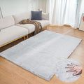 ORINOVA Faux Fuzzy Machine Washable Bunny Fur Area Rugs by ORINOVA
