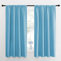 NICETOWN Window Curtains for Bedroom, Teal Blue, 2 Panels, W42 x L48 -Inch by NICETOWN
