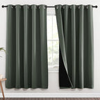 NICETOWN 100% Blackout Window Curtain Panels, Full Light Blocking Drapes by NICETOWN