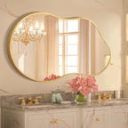 Bathroom Mirror for Over Sink-Gold Home Decor Wall Mirror 20"x 36" Single