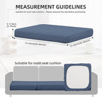 8Pcs Outdoor Cushion Covers, Patio Cushion Covers, Stretch Elastic Slipcovers - Image 3