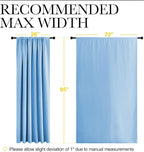 NICETOWN 2 Panels Blackout Curtains, Rod Pocket Thermal Insulated Drapess - Image 6