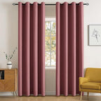 MIULEE Blackout Room Darkening Curtains Thermal Insulated Drapes Solid Window by MIULEE
