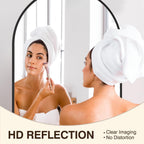 FICTOR 2 Pack 24" x 36" Arched Bathroom Vanity Mirror for Over Sink, Black