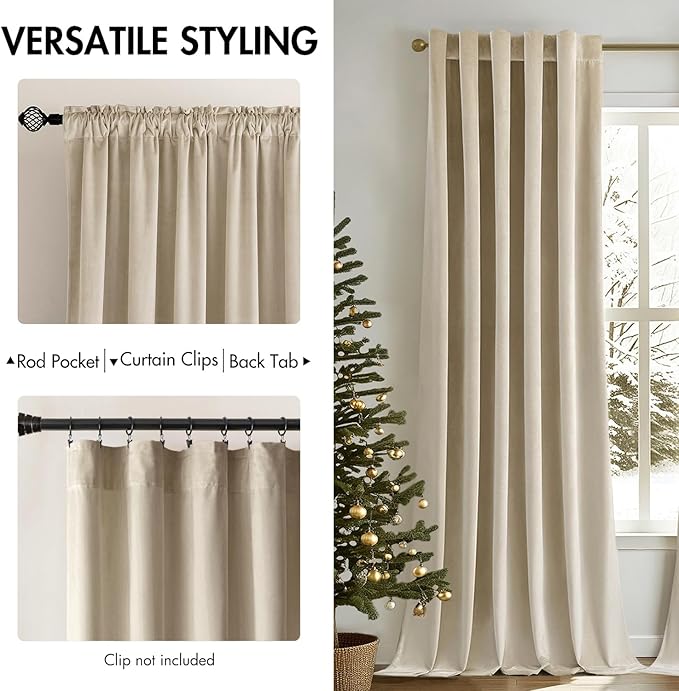 MIULEE Velvet Curtains 84 inches - Image 2