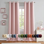 MIULEE Baby Pink Blackout Curtains by MIULEE