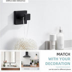 Angle Simple Towel Hook Matte Black, Coat Robe Hook, Bathroom Towel Hanger