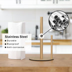 Paper Towel Holder Gold Stainless Steel Kitchen Countertop Roll Organizer