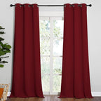 NICETOWN Christmas Burgundy Red Blackout Drapes - Image 2
