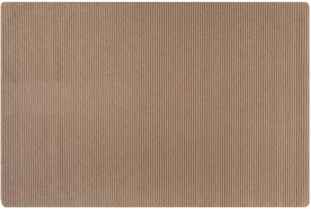 Luul Home Non Slip Beige Solid Rubber Back Thin Door Mat for Entryway 2x3 for Kitchen, Rug for Bathroom, Stain Resistant Easy Cleaning Non Shedding Carpet Beige 2 x 3