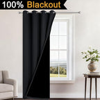 Yakamok 84 Inch Length 100% Blackout Curtains - Image 2