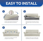KEKUOU Stretch Sofa Cover Slipcover ，Couch Covers - Image 7