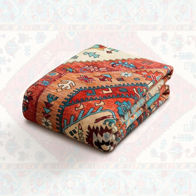 SERISSA Area Rug 3x5 Boho Orange Rugs - Image 7