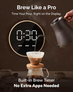 INTASTING Gooseneck Electric Kettle with ±1℉ Temperature Control 0.9 Liter