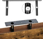 QEEIG ‎Bathroom Shelves with Decor Sign (Brown, 15.7")