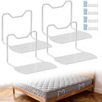 Mattress Slide Stopper,Upgrade Reinforced Welding(Black,5.9"H,4 PCS)