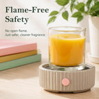 Wax Melt Warmer with 4 Timer & PTC Heating- Ceramic Fragrance 3-in-1 Oil Burner Electric Candle Wax Melter for Home Office Bedroom Fragrance, Home Décor Choice