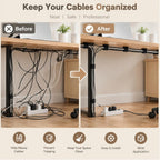 50PCS Velcro Cable Ties,Adhseive Cord Holder for Desk,Resuable Cable Clips