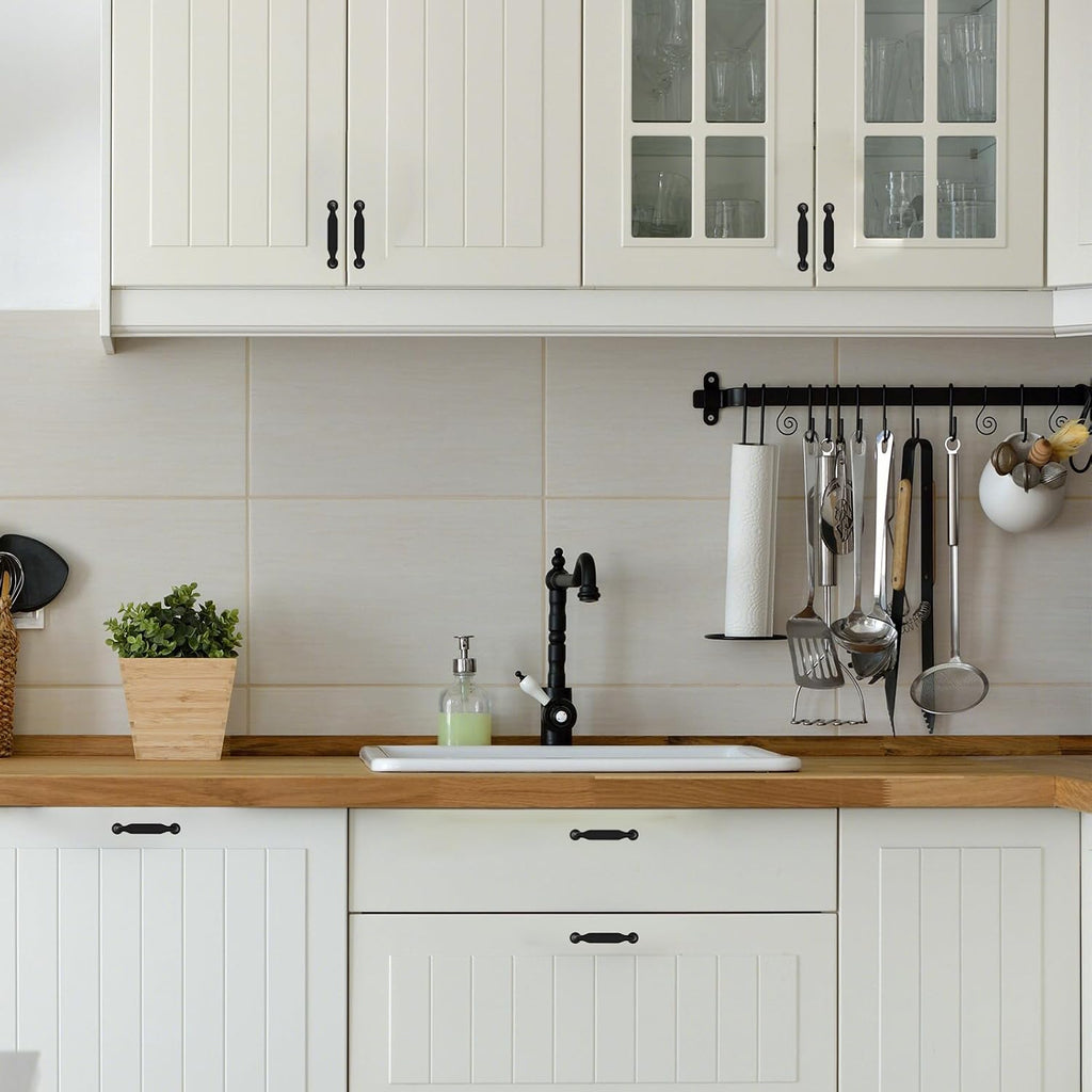 3 Inch Matte Black Cabinet Pulls 10 Pack
