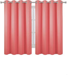 LEMOMO Coral Blackout Curtains 52 x 54 Inch Length/Set of 2 Curtain - Image 2