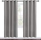 NICETOWN Silver Grey Room Darkening Curtain Panels 78" Long - Image 2