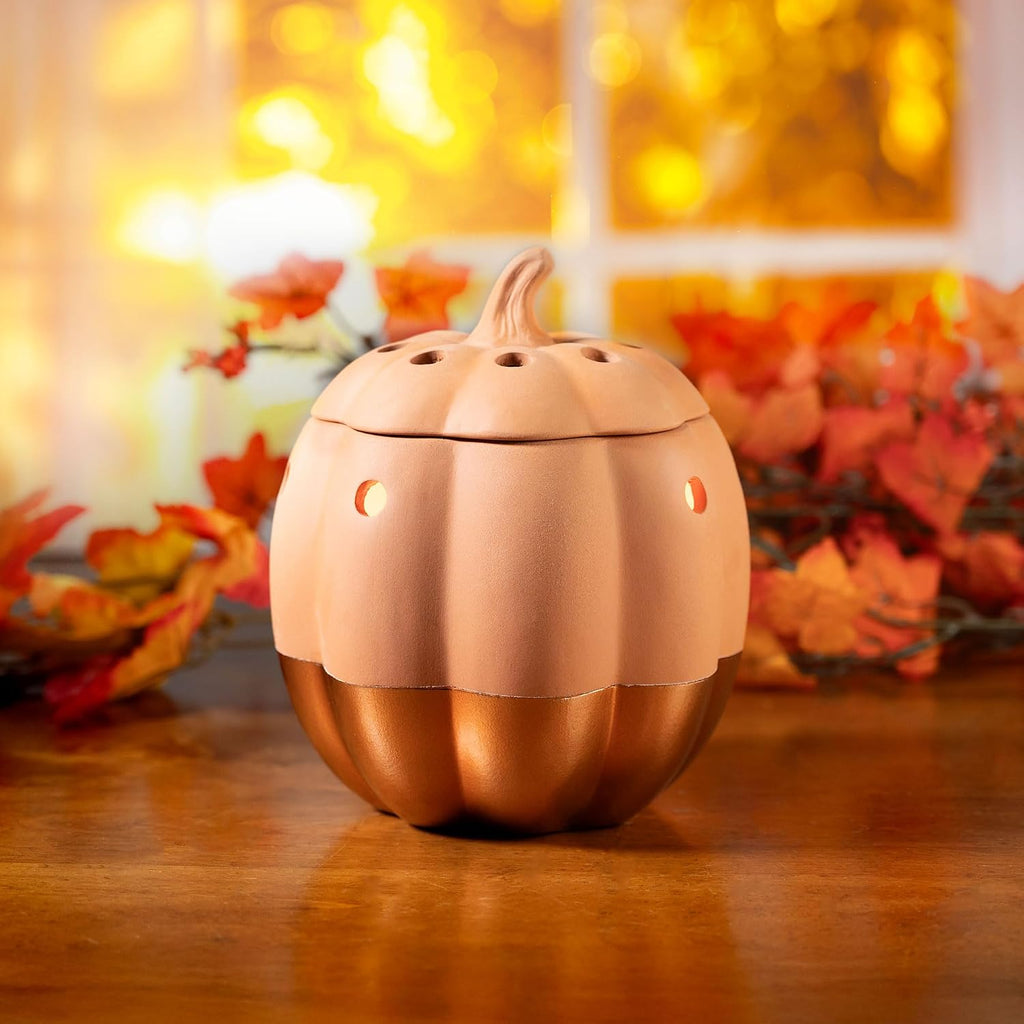 ScentSationals Copper Pumpkin - Fall Wax Warmer for Scented Wax Melts