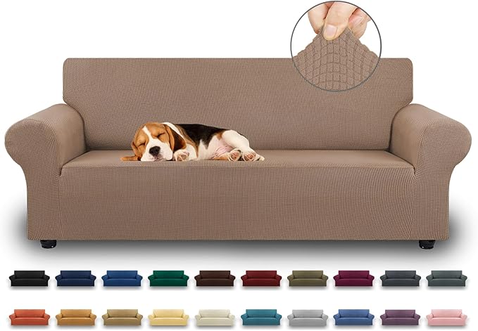 KEKUOU Stretch Sofa Cover Slipcover ，Couch Covers by KEKUOU