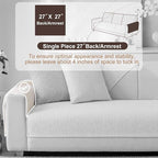 Soft Waterproof Chenille Cover Washable, Non Slip Sectional Sofa Covers - Image 2