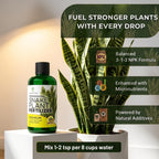 Professional Liquid Snake Plant Fertilizer 3-1-2 Concentrate 8 oz, Premium Snake Plant Food for Indoor Plants, Liquid Fertilizer for Snake Plants and Houseplants, Made in USA