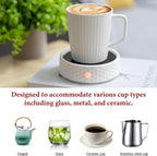 Electric Large Candle Warmer Plate - Ceramic Candle Wax Warmers for Jar Candles, Coffee Mug Warmer Cup Warmers for Home Office Aromatherapy Fragrance and Heating Beverage (Black and White Honeycomb)
