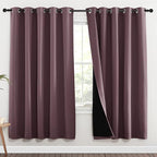 NICETOWN 100% Blackout Window Curtain Panels, Full Light Blocking Drapes by NICETOWN