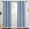 NICETOWN Vintage Blue Blackout Curtains 78 inches Length by NICETOWN