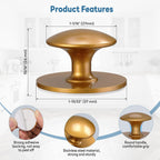 Self Adhesive knobs, Stick On Knobs for Cabinets, Closets, Drawers