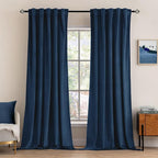 MIULEE Navy Blue Velvet Curtains 84 inches by MIULEE