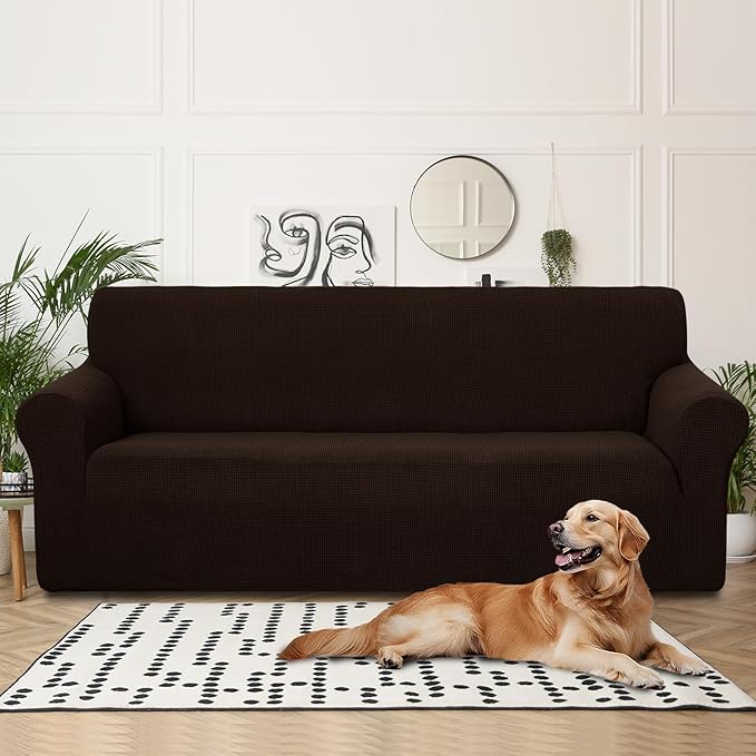 U-NICE HOME 4 Seater Stretch Couch Cover Sofa Cover Washable Sofa Slipcover - Image 2