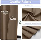 Simplebrand Ava Brown Blackout Curtains - Image 3